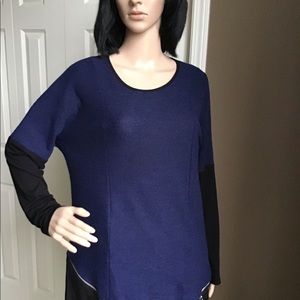 Zoe Dark Blue and Black Top